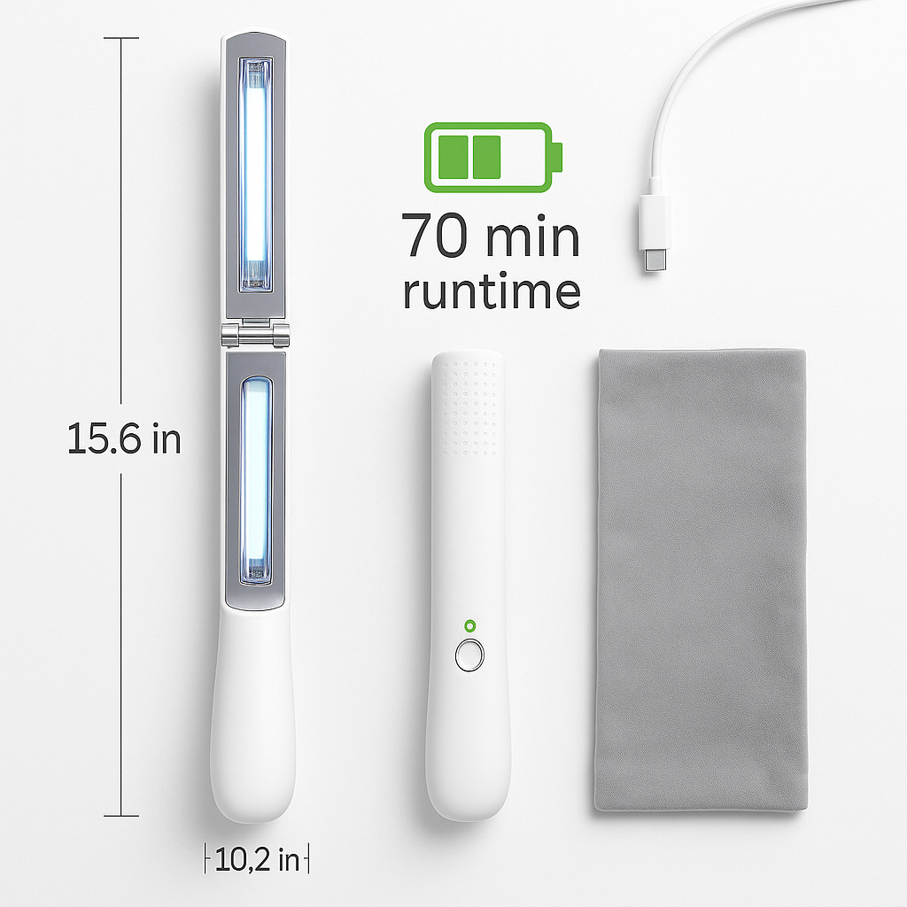 Rechargeable Sanitizing Wand Portable Disinfecting Lamp