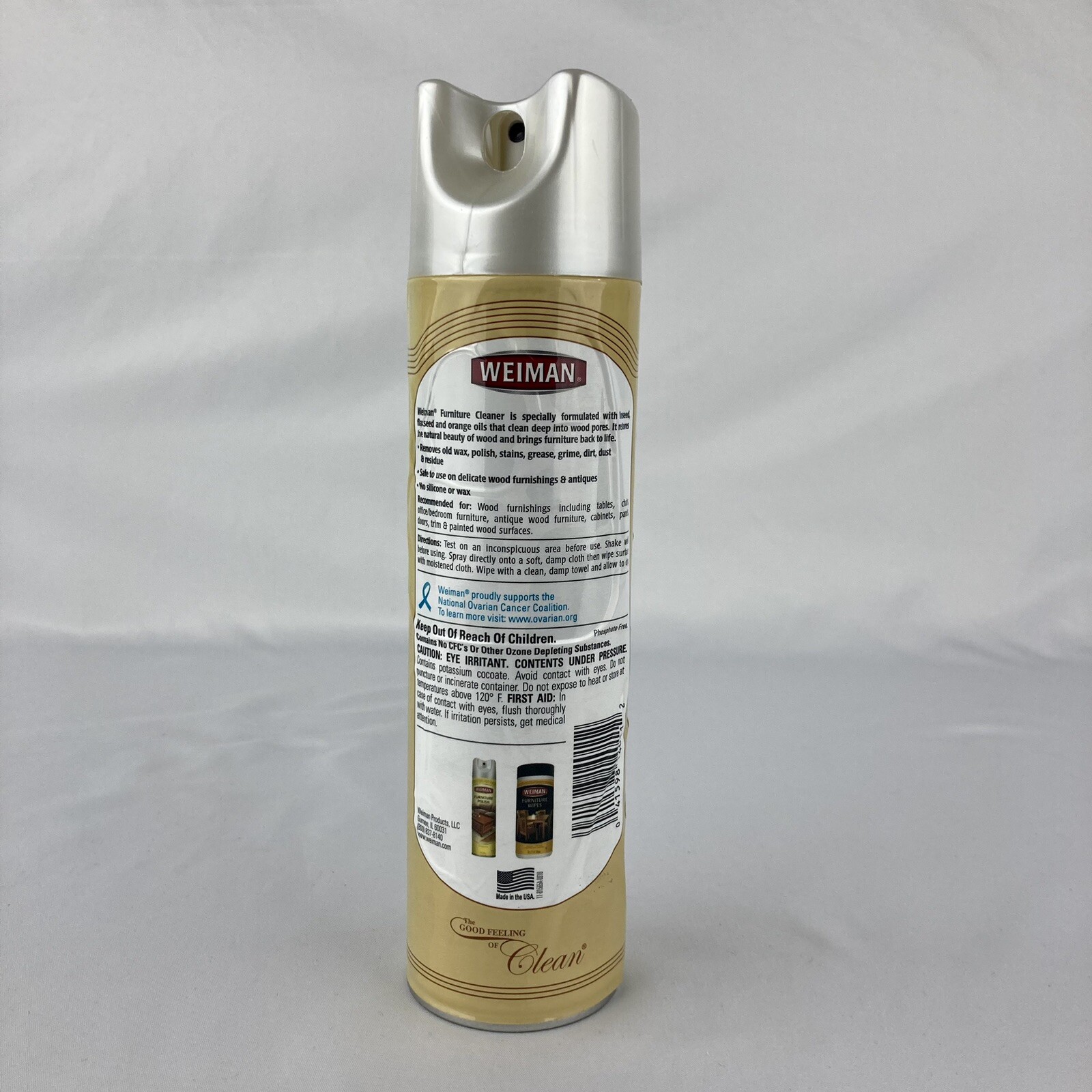 Weiman Furniture Cleaner Aerosol Spray 12oz New Discontinued Cleans Wood Safely