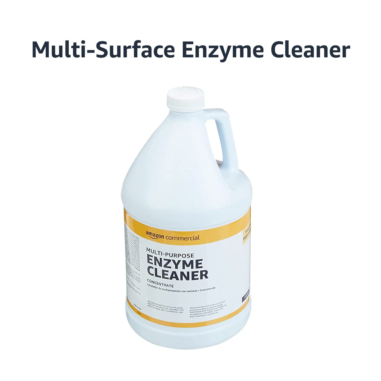 AmazonCommercial Multi-Purpose Enzyme Cleaner, Mint, 1 Gallon, 128 Fl Oz (Pack o