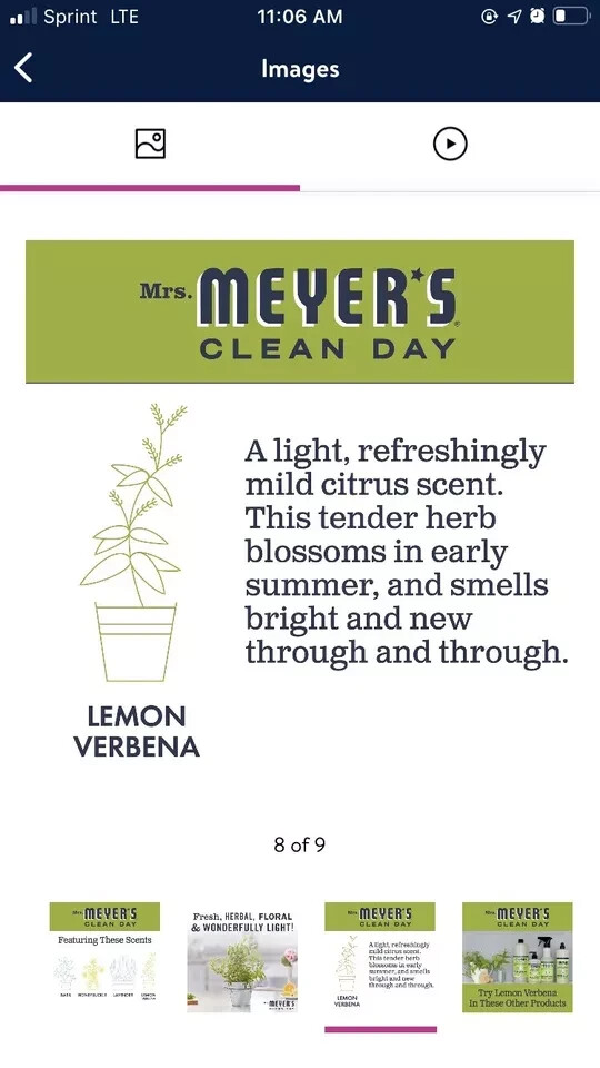 2x Mrs. Meyer’s Clean Day Liquid Hand Soap Bottle, Lemon Verbena Scent, 12.5 oz