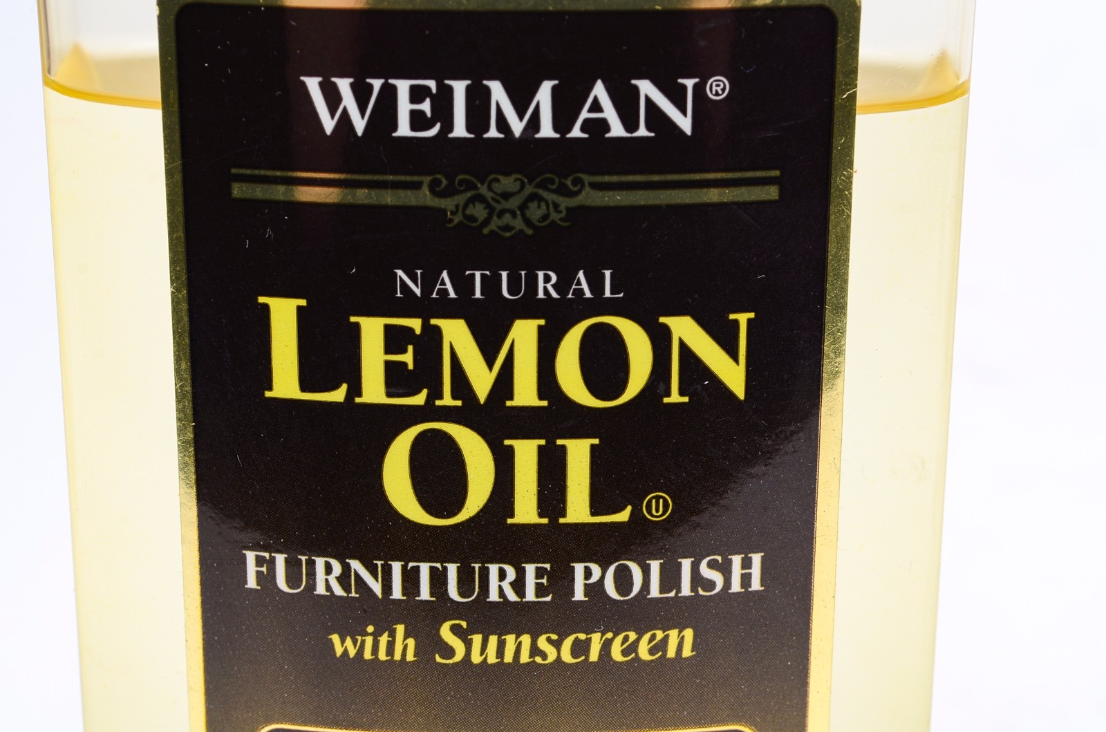 Weiman Lemon Oil Furniture Polish 16oz ~70% Full Wood Care UV Protection