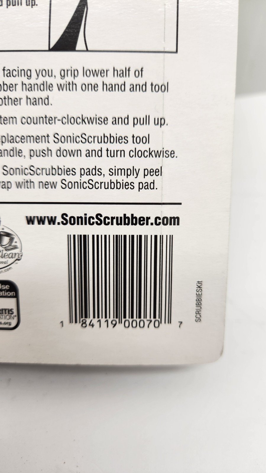 Sonic Scrubber Brushes Scrubbies Refills Starter Kit Kitchen & Household QTY 2