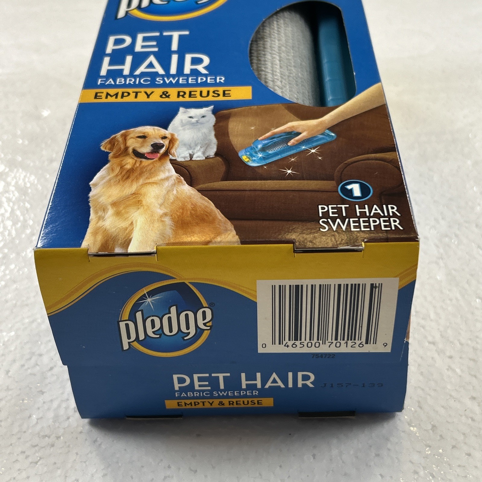Pledge Fabric Sweeper For Pet Hair Multi-Use Disposable Sweeper Discontinued New