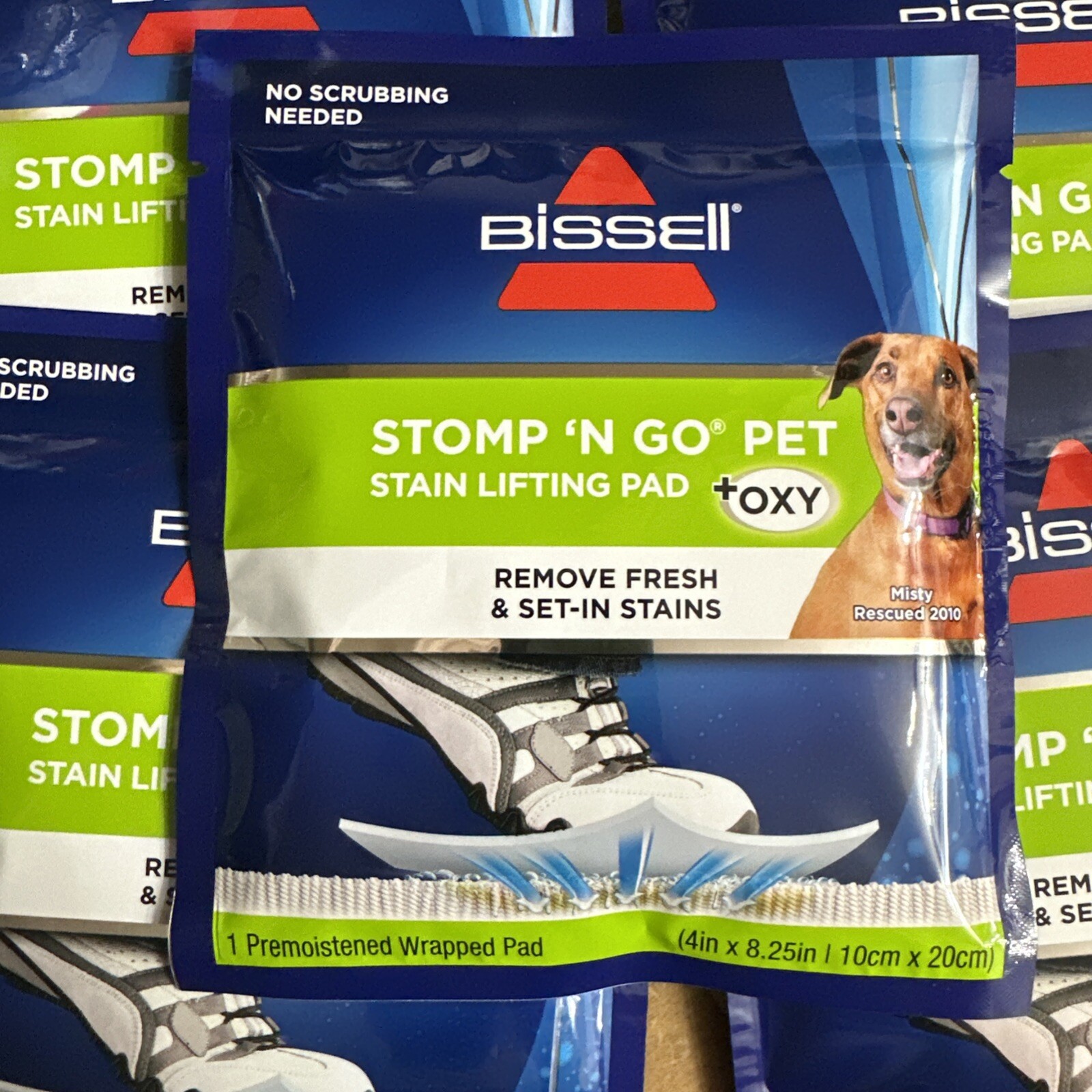 Bissell Stomp ‘n Go Pet Stain Lifting Pads OXY 5 Pack New Pet Pads