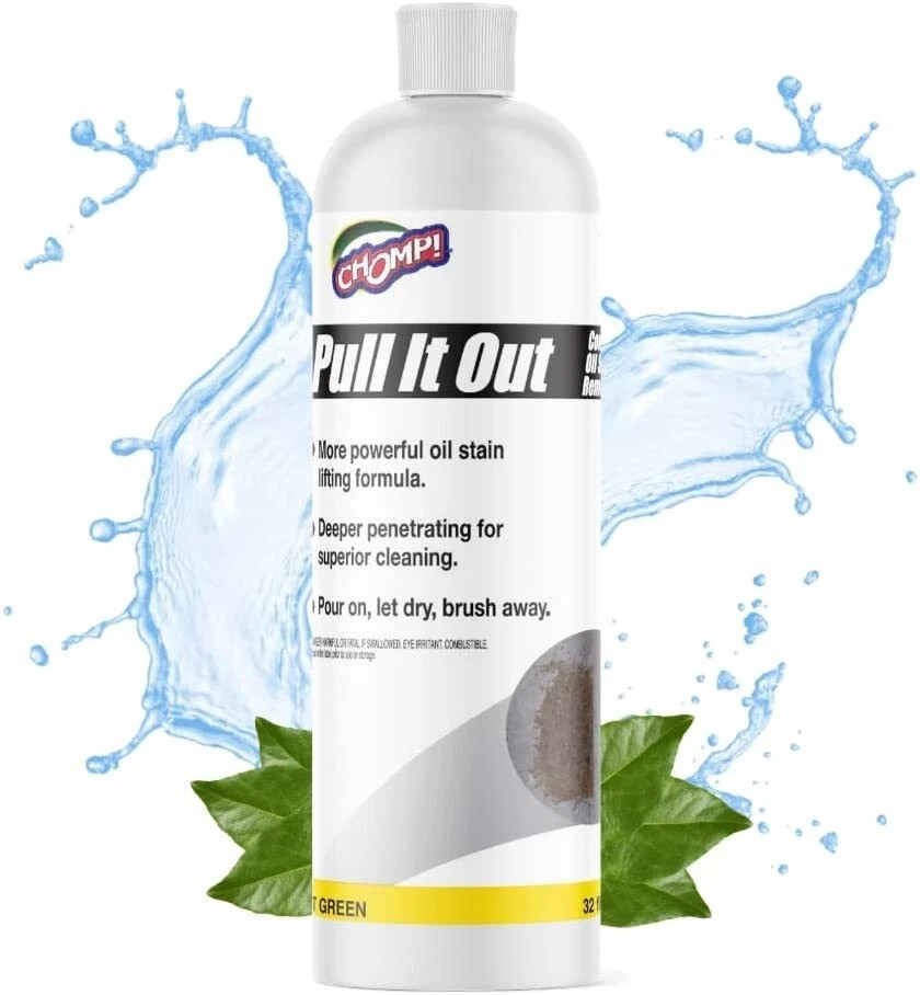 Chomp Pull It Out Oil/Stain Remover for Concrete Grease Remover for Garage Floor