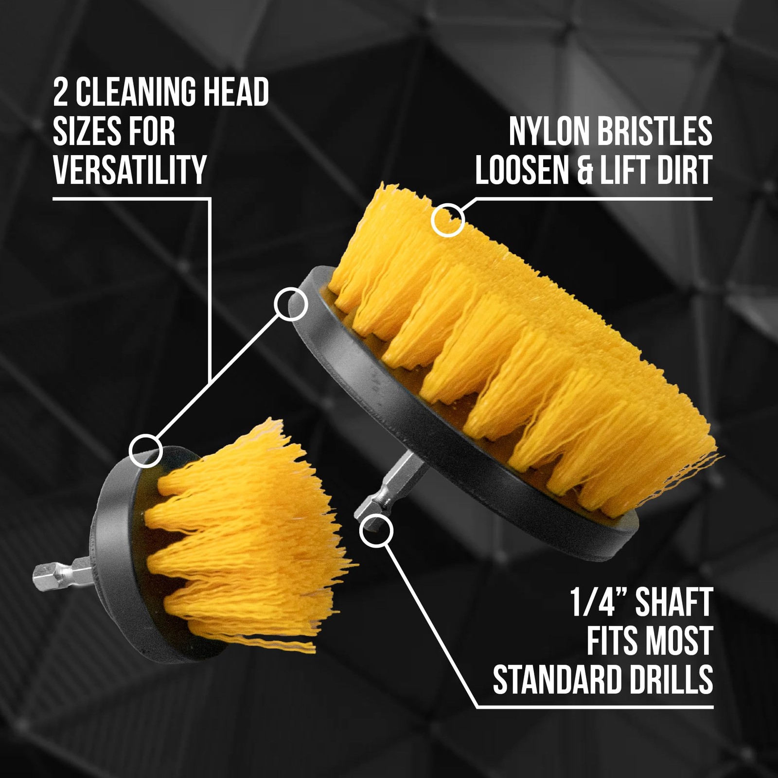 VIKING Drill Powered Carpet Cleaning Brushes for Car, Interior Cleaning Brush…