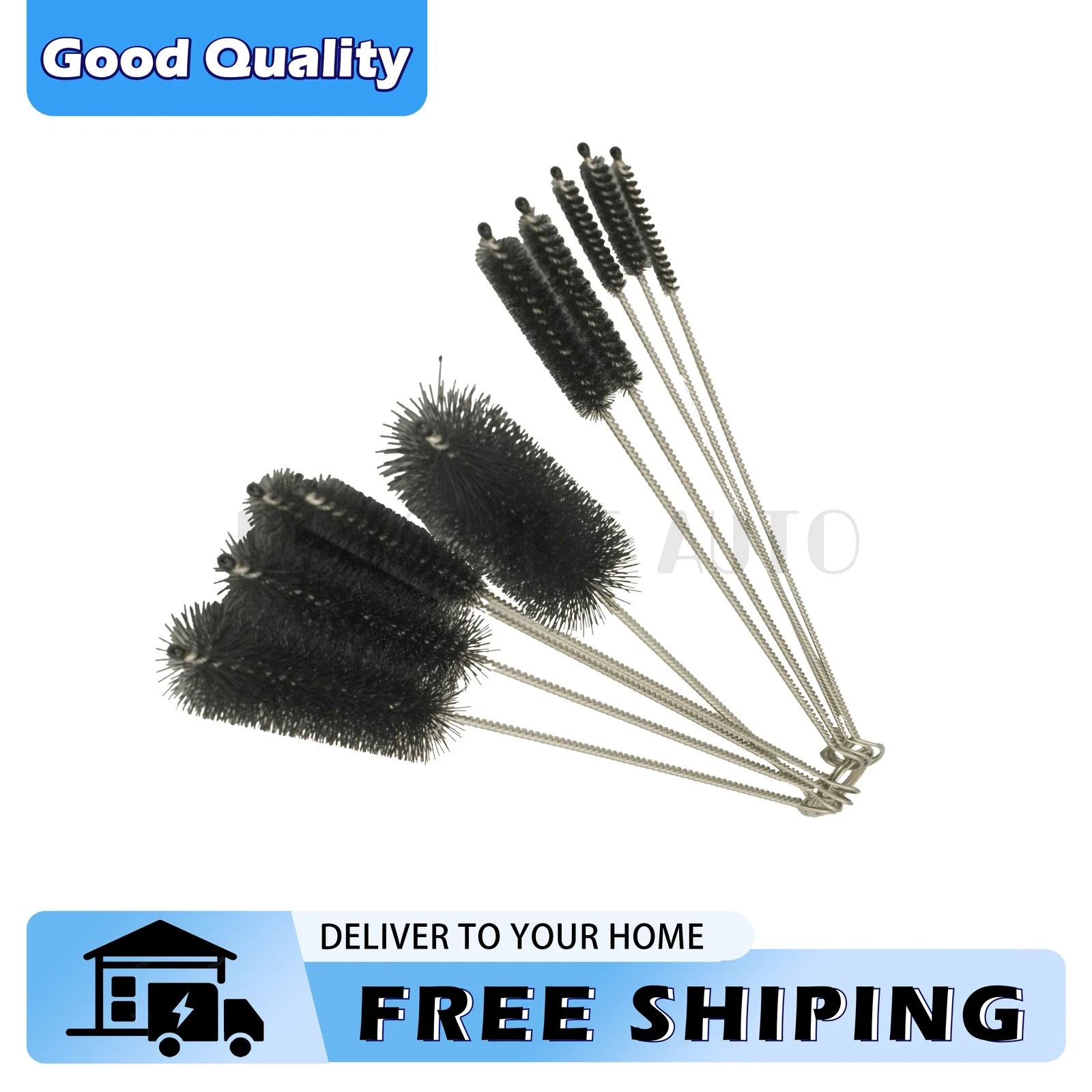 Nylon Straw Bottle Cleaner Brush Set 10PCS Tube Pipe Cleaning Tools US