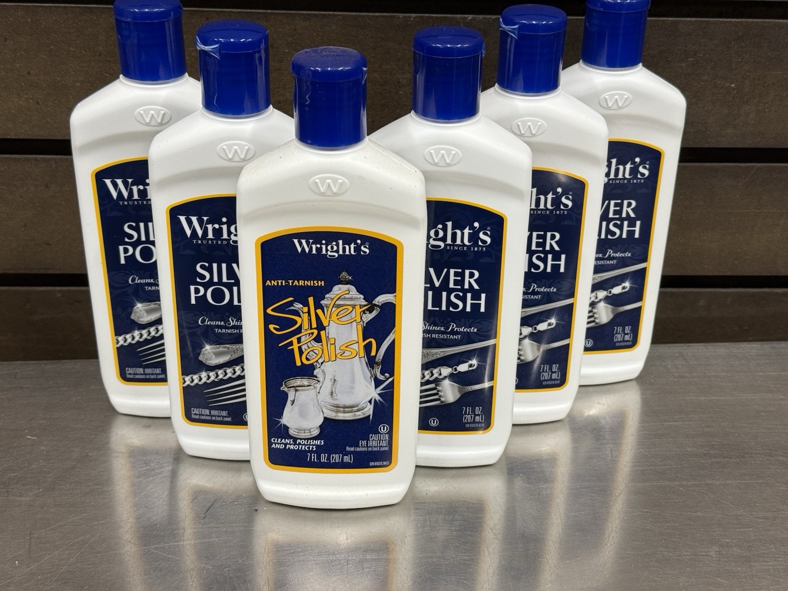Lot of 6 – Wright’s Silver Polish 7 fl oz, Anti Tarnish Cleans, Shines, Protect