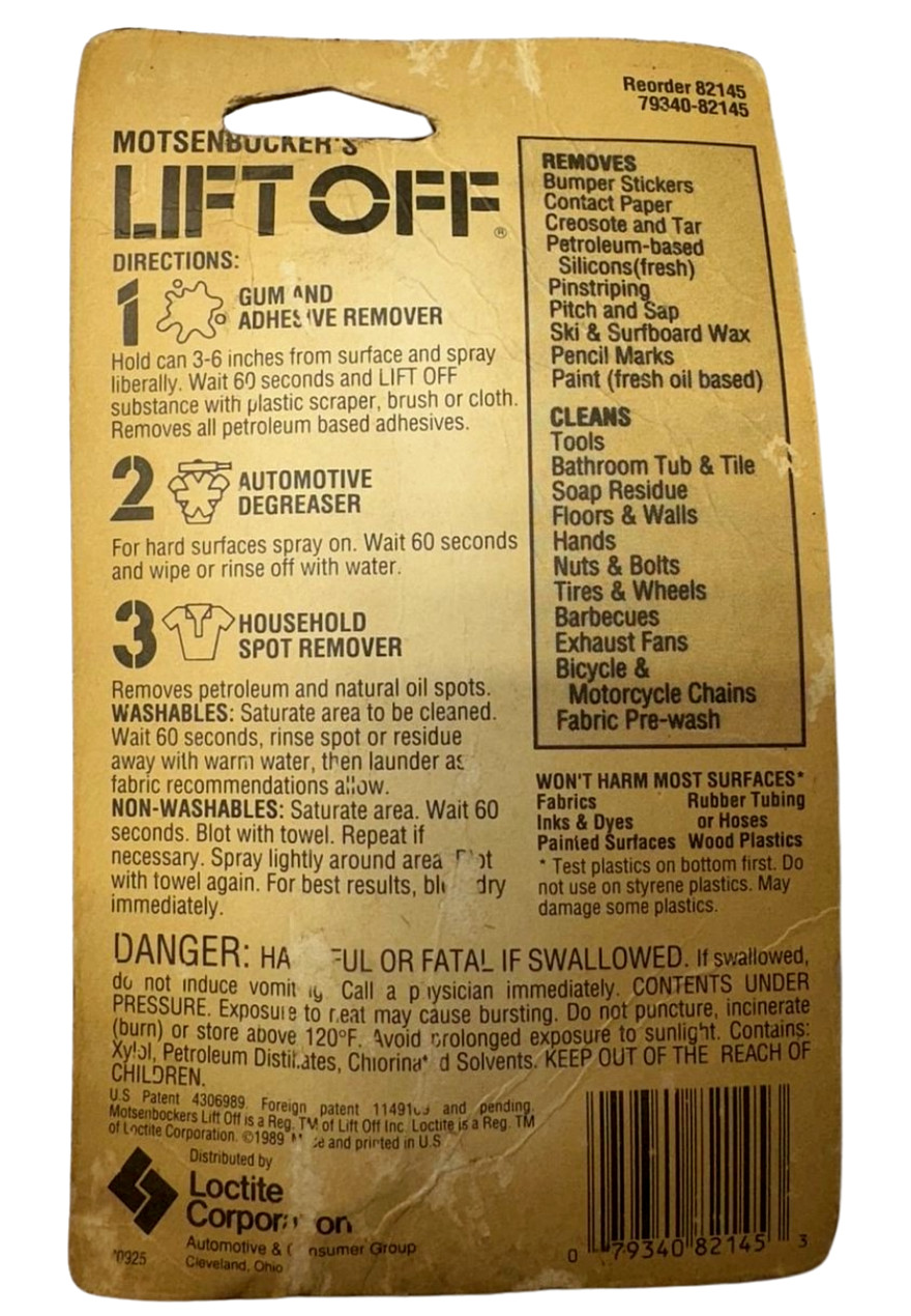 Motsenbocker’s 82145 Lift Off 3 Cleaners in 1 Travel Size 1oz **Free Shipping**