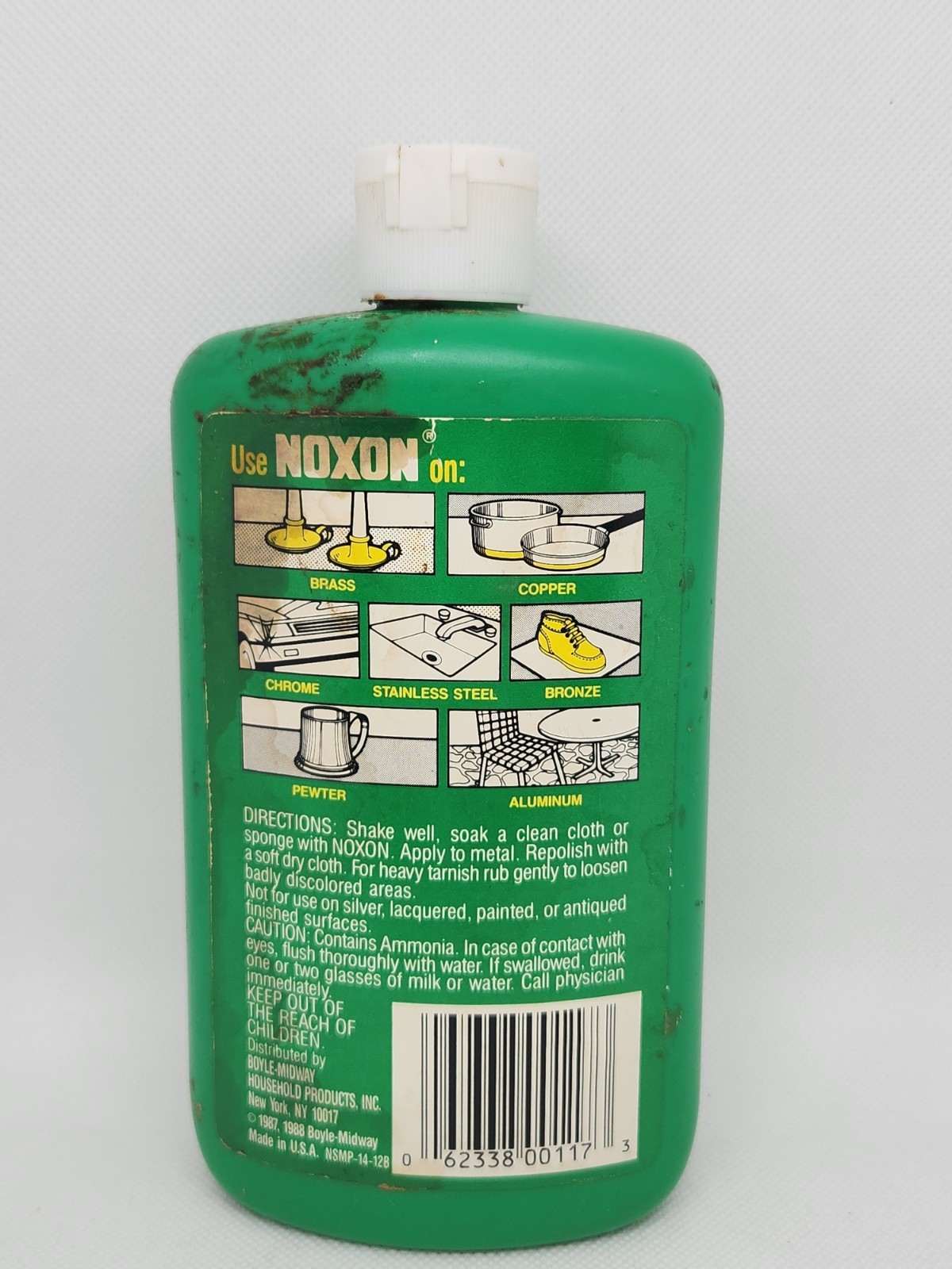 NOXON 7 Metal Polish Liquid 12 oz Bottle Discontinued 90% Full