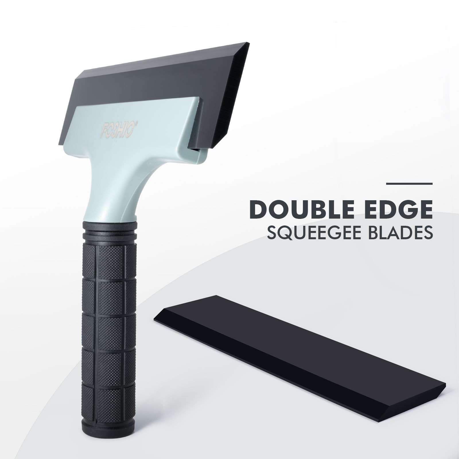 All-Purpose Car Window Squeegee, 2 Pack 8 inch Double Edge Squeegee Blades wi…