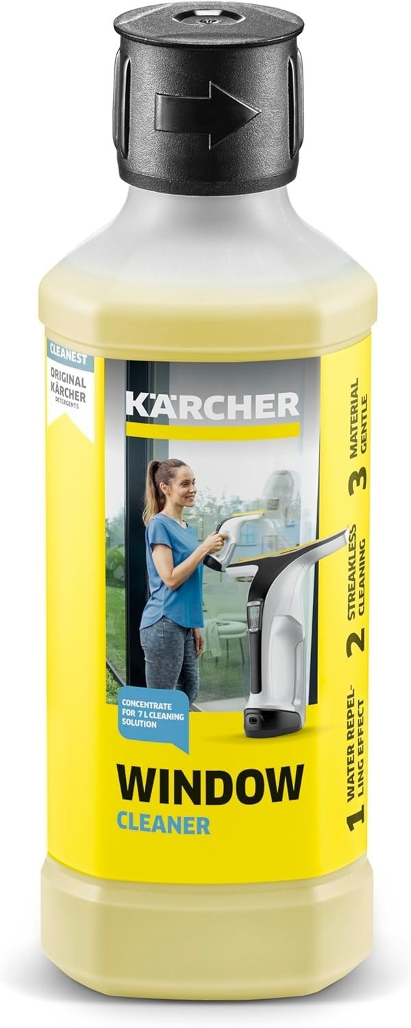 Biodegradable Window Cleaner Concentrate – Streak-Free, Lemon Scented 16.9 Oz
