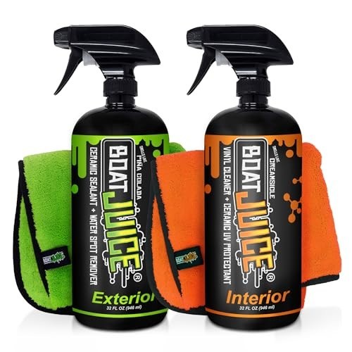 Necessity Boat Cleaner Kit Exterior Interior Spray Towels
