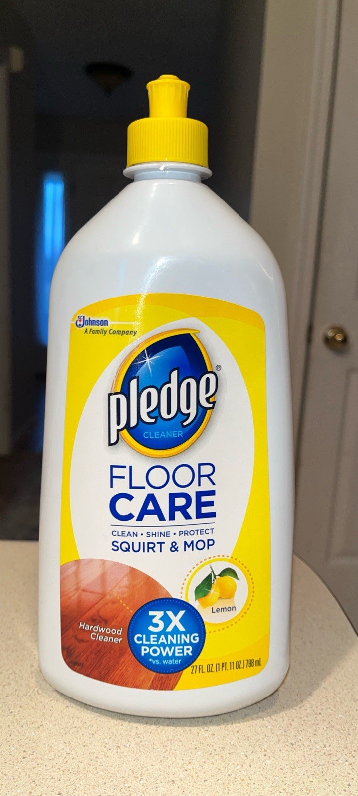 Pledge cleaner Floor Care Squirt & Mop Lemon Scent Hardwood Cleaner Read