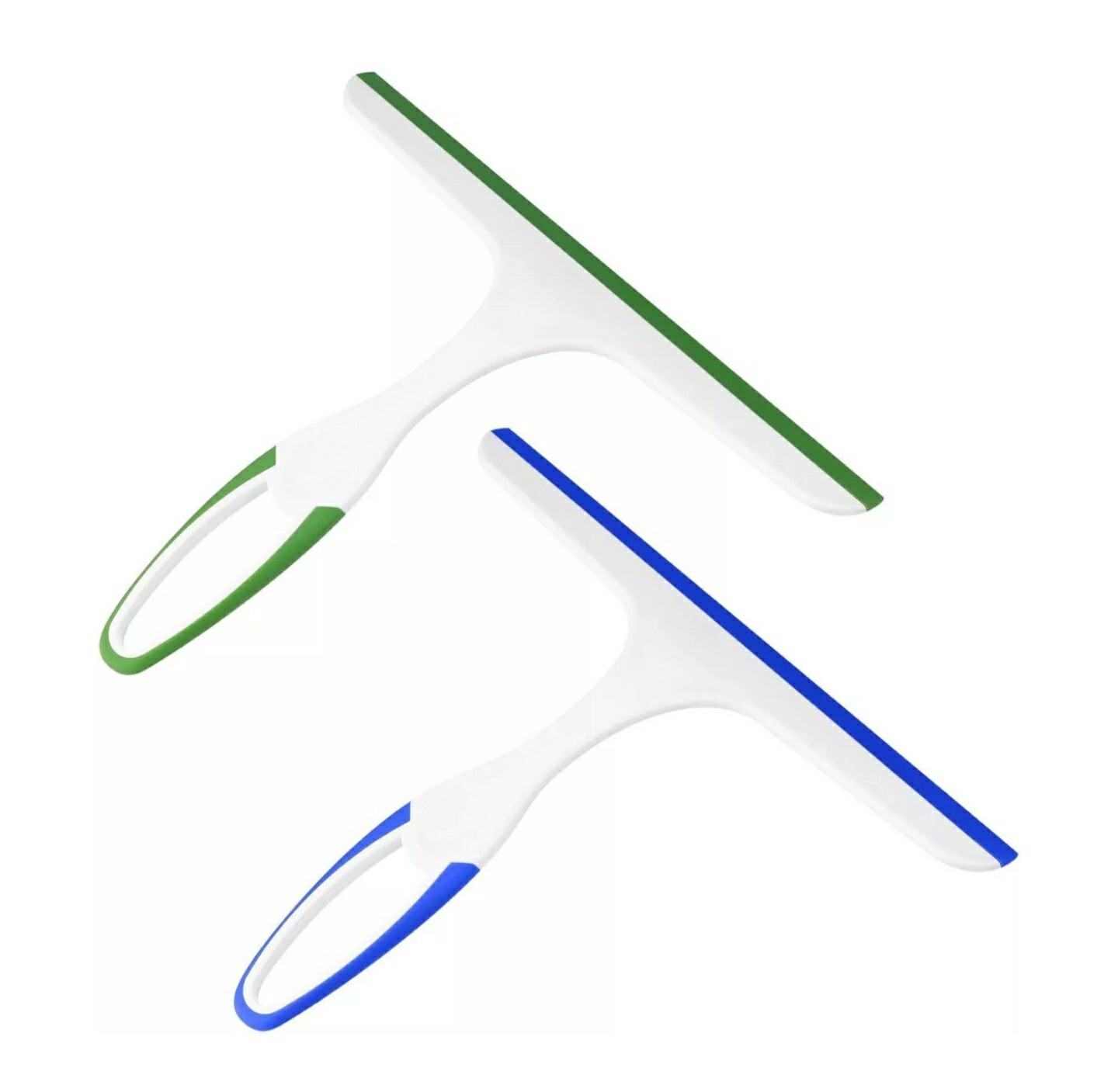 2 Pcs Shower Squeegee for Shower Glass Doors Car Window Windshield Mirror Tile