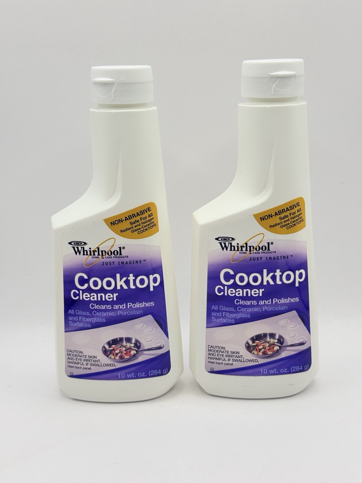 2-Pack Whirlpool Cooktop Cleaner Polish Marble Glass Vintage 2002 Original OEM