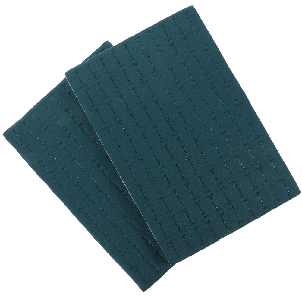 2 Pcs Jewelry Sponge Pad Rings Tray Holder Showcase Drawer Inserts