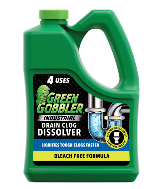 Green Gobbler Industrial Strength Drain Clog Remover & Cleaner Liquid Gel- 64oz.