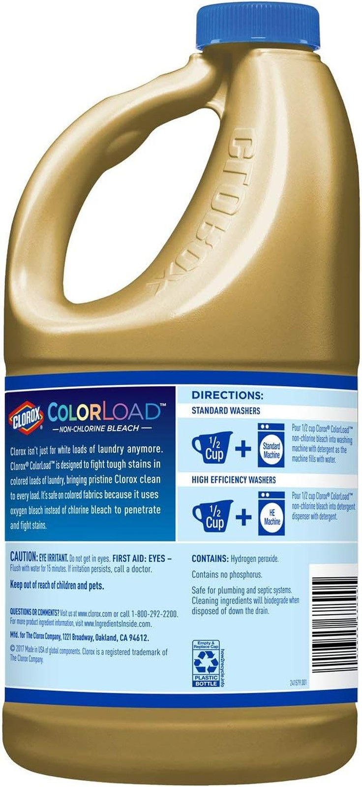 Colorload Non-Chlorine Bleach, 60 Oz Bottle, 60 Fl Oz