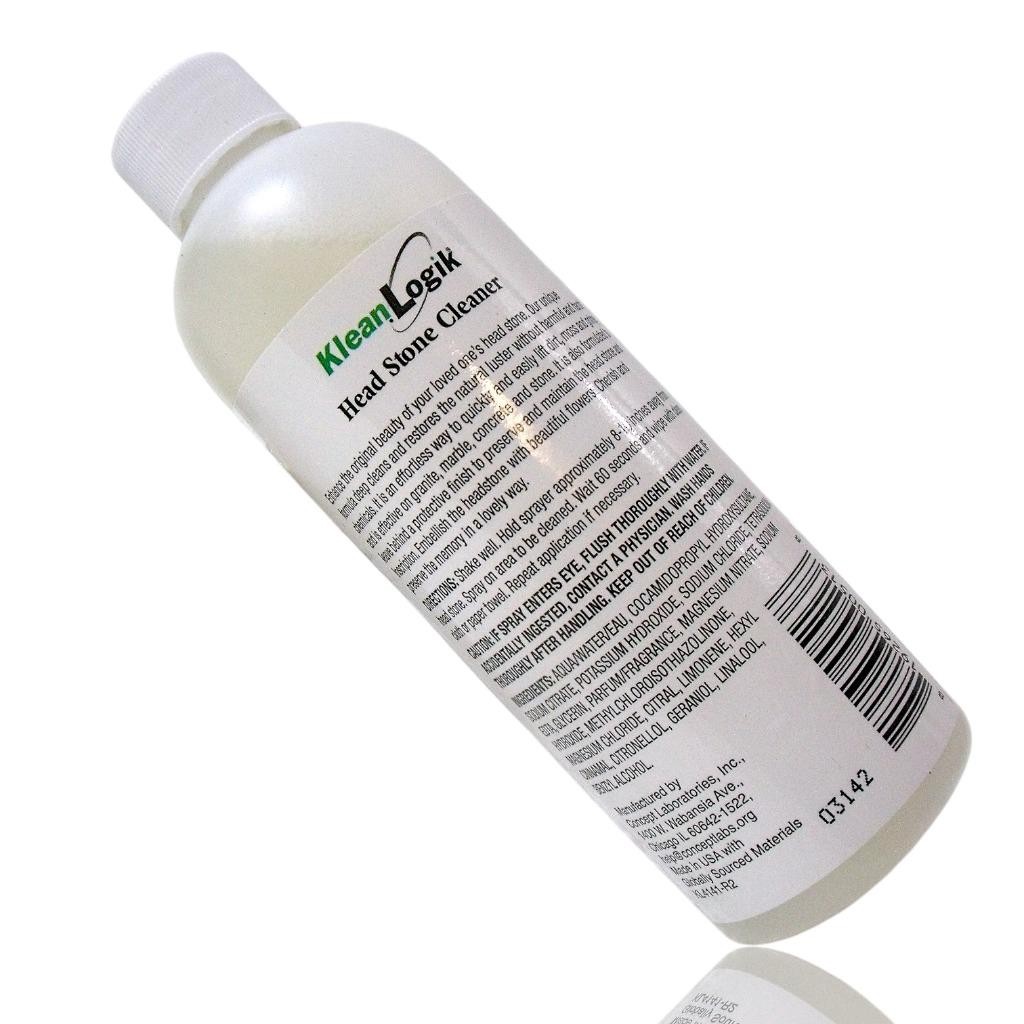 (2-Pack) Headstone Cleaner for Graves Memorials Tombstone Spray 8oz. Klean Logik