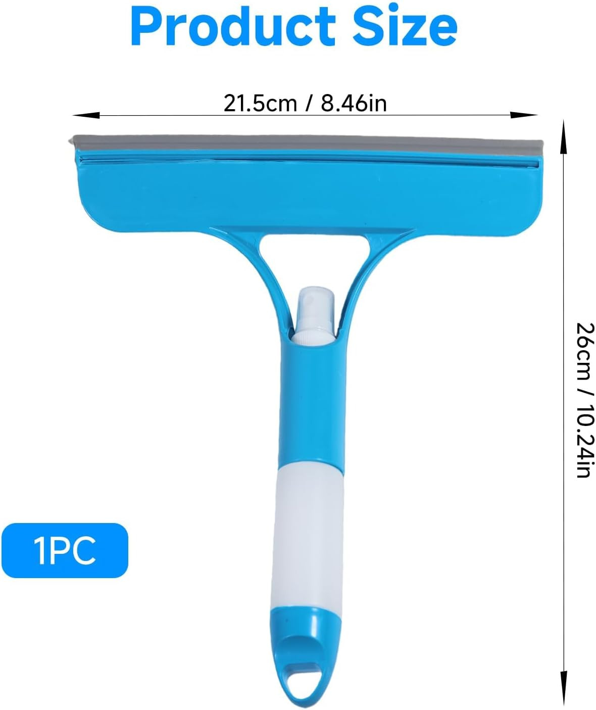3 in 1 Window Cleaning Scraper with Sprayer, All-Purpose Squeegee for Shower …