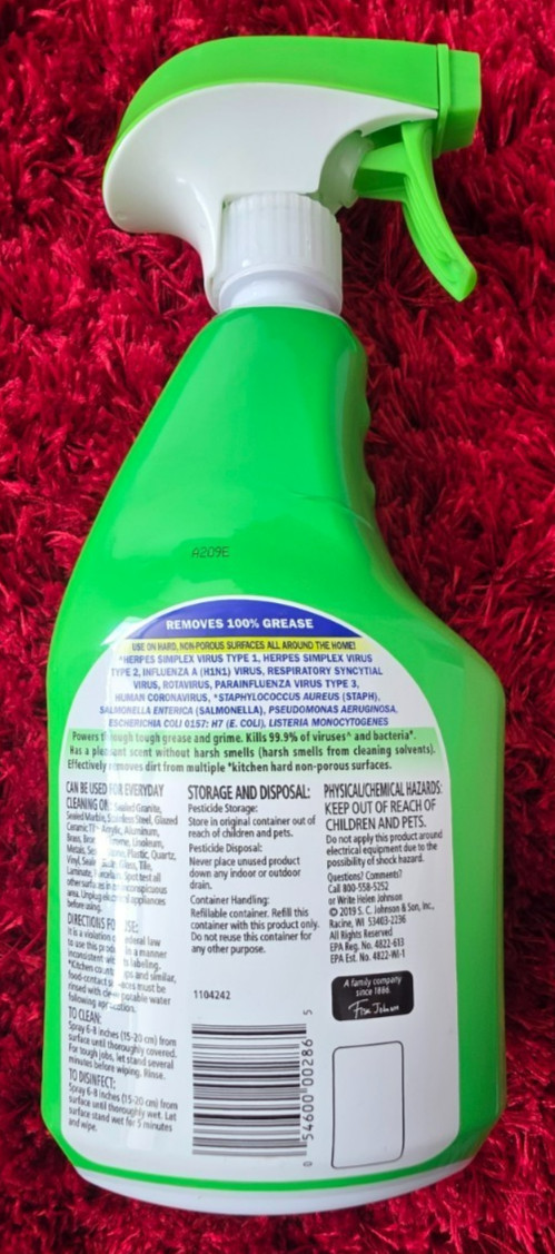 Pack Of 10 Fantastik All-Purpose Cleaner with Bleach 32 FL OZ (1 QT) Each