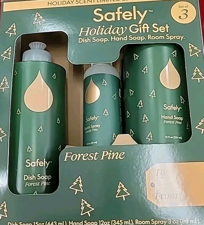Holiday Scent Ltd Editi FOREST Pine 3 pc Kitchen Essentials Dish Hand Soap Spray