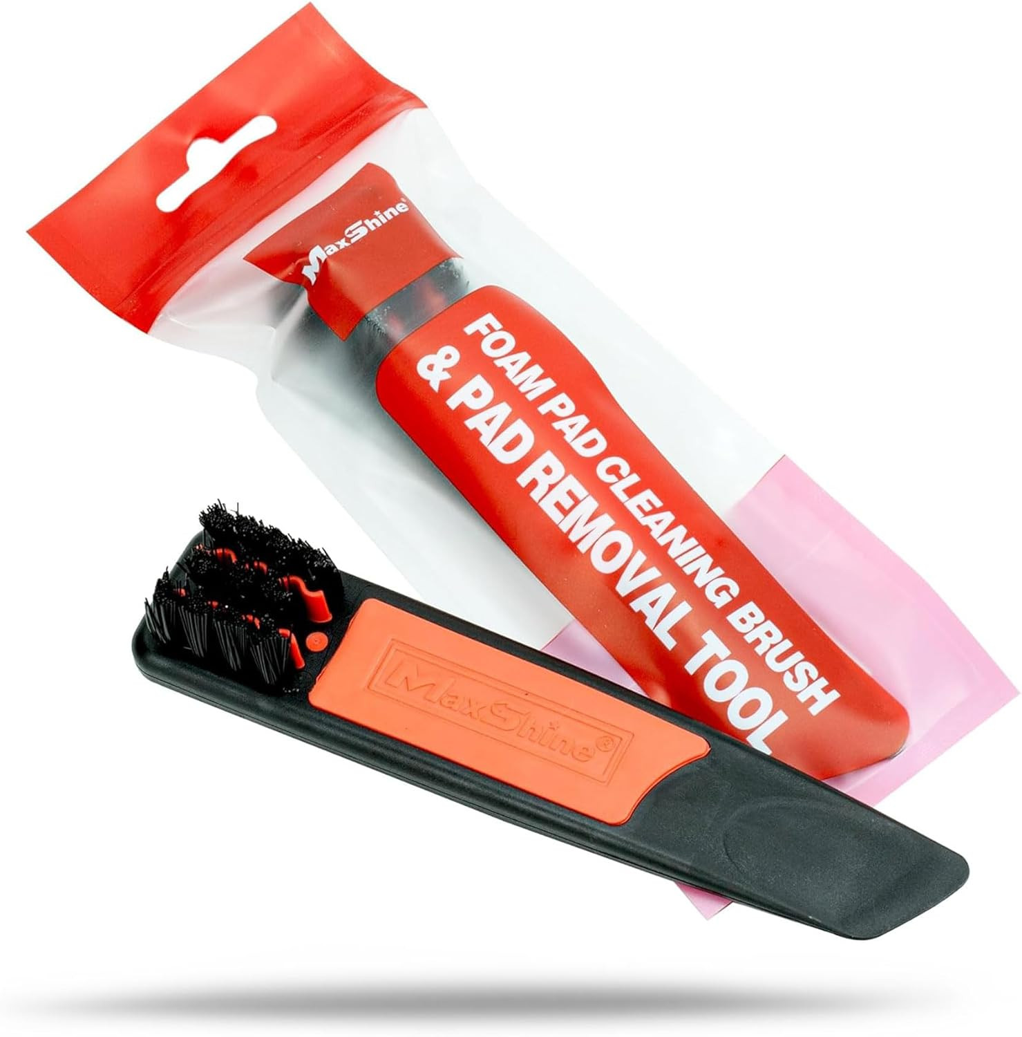 2-In-1 Foam Pad Cleaning Brush & Pad Removal Tool Set | Dual-Function Stiff Bris