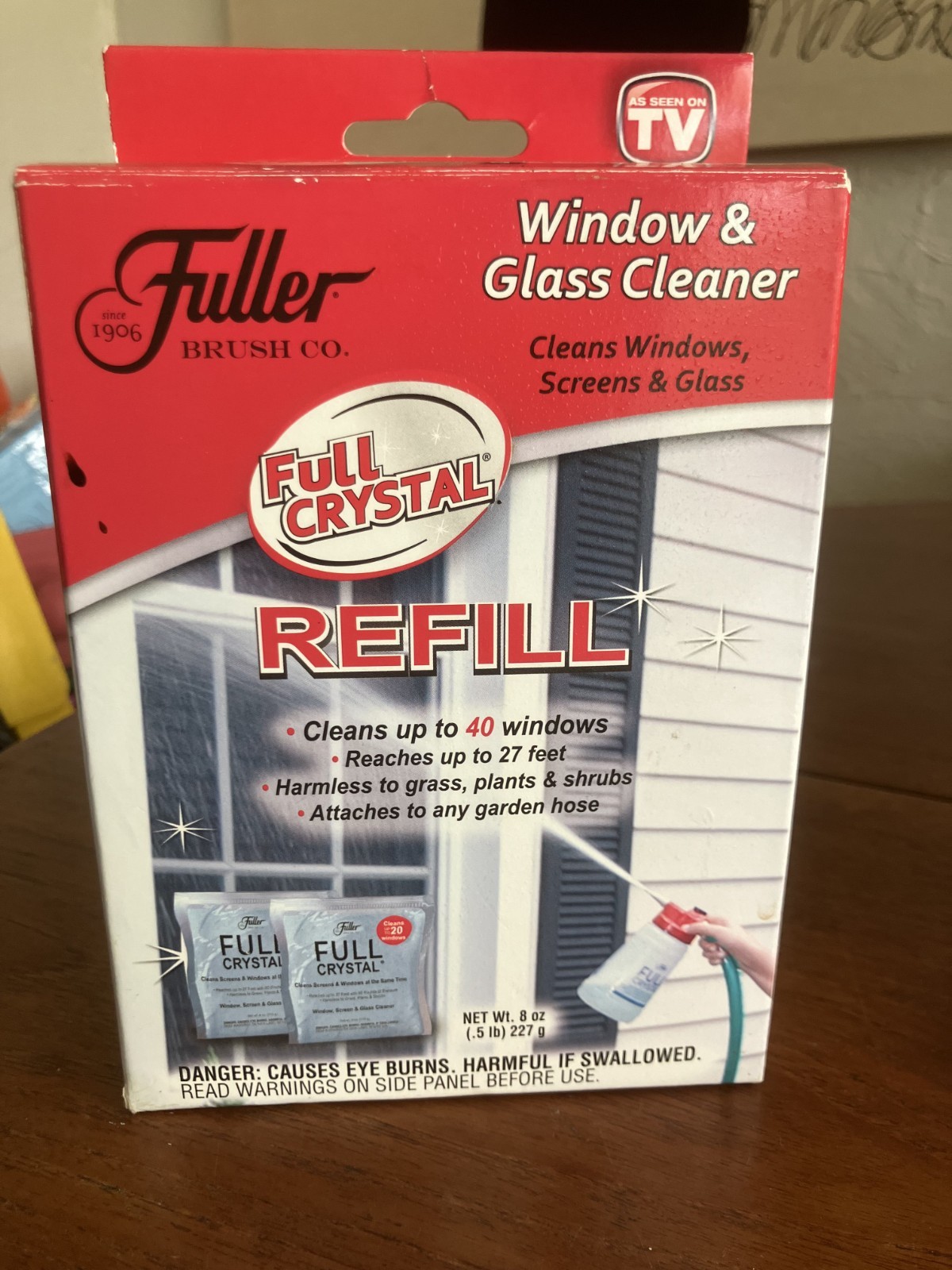 Fuller Full Crystal Refill Kit, Two 4 Oz. Crystal Powder Exterior Window Cleaner