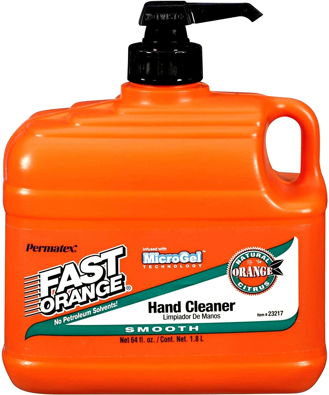 Permatex Fast Orange Smooth Lotion Hand Cleaner – 1 Gal,0.5 Gal,15oz. 7.5oz.