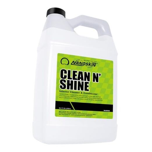 CLEAN N’ SHINE Interior Cleaner, Conditioner & 128 Fl Oz (Pack of 1) Lemon
