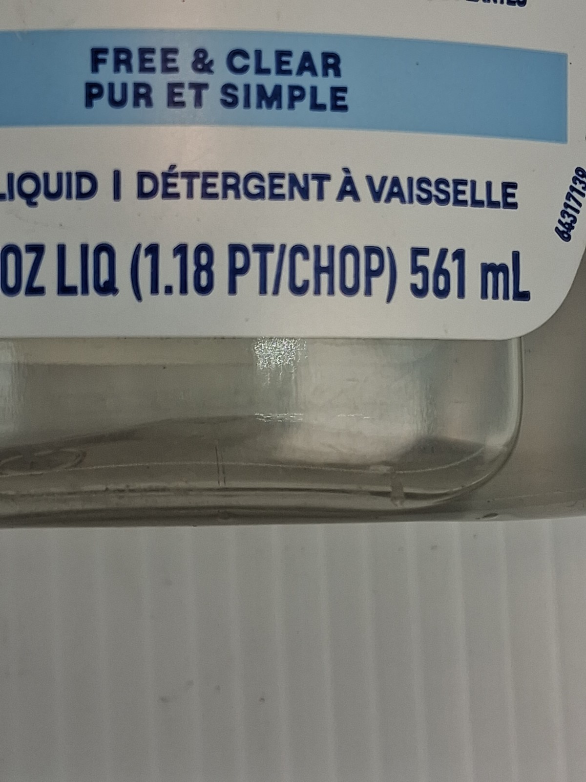Lot Of 2 Seventh Generation Free and Clear Dish Liquid 19 fl oz Liq {50}