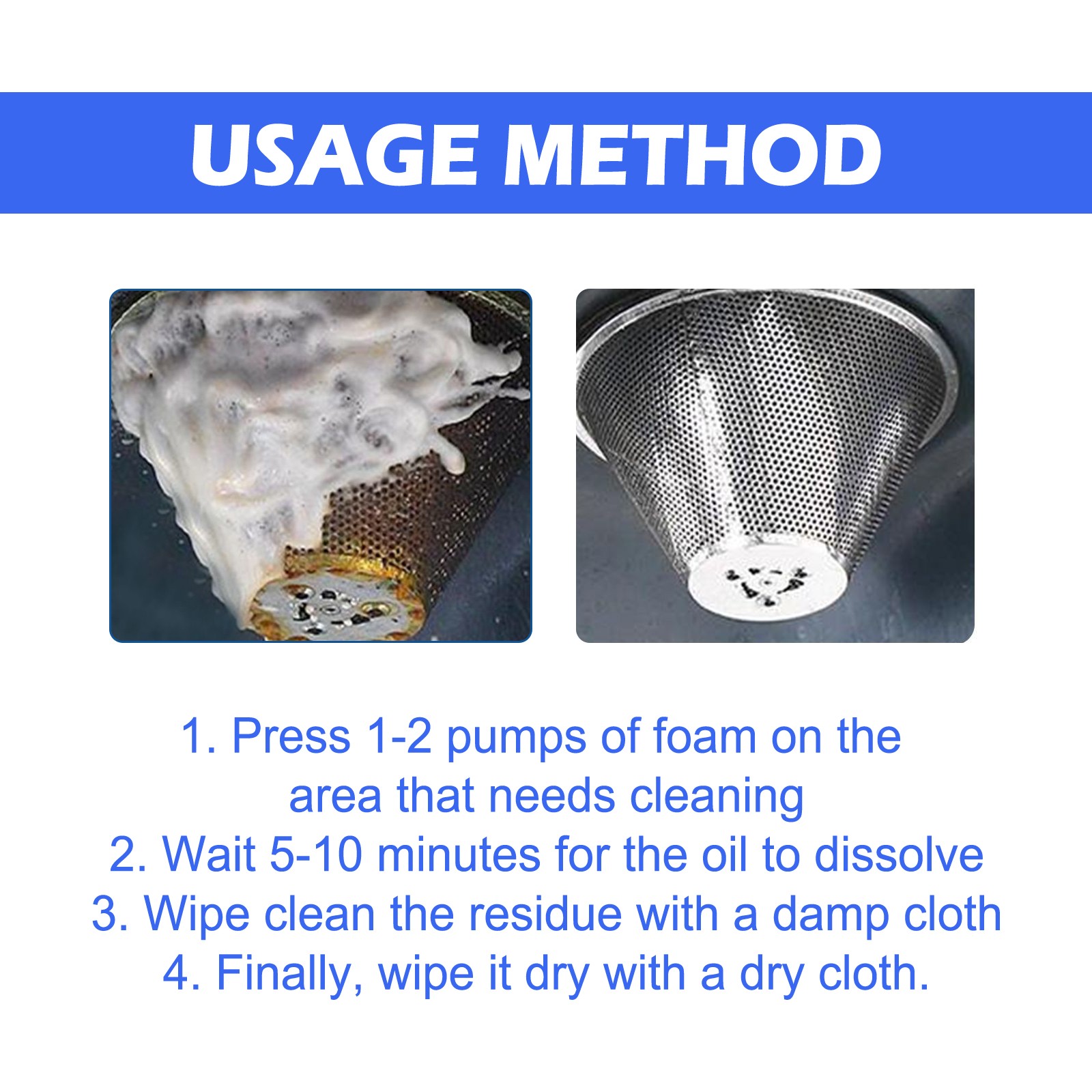Kitchen Degreaser Spray for Stove Cooktop Range Hood Heavy Duty Cleaner