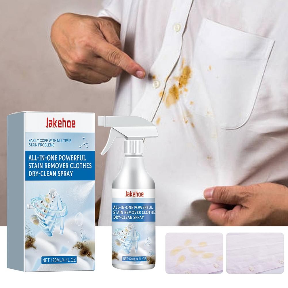 3X All-in-One Powerful Stain Remover Clothes Dry-Clean Spray 120ml HO T
