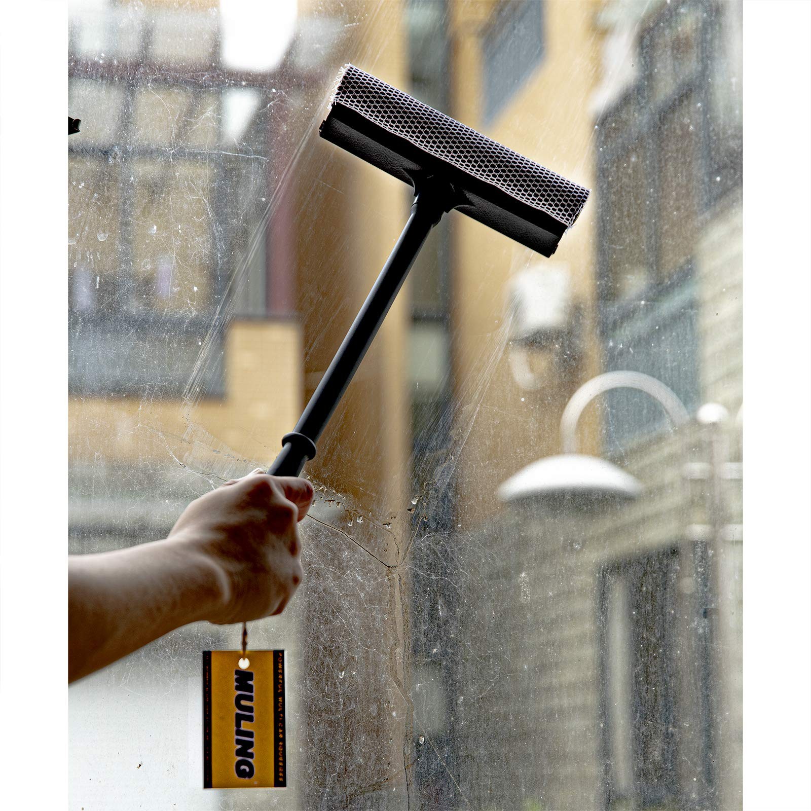 “Window Squeegee Cleaning Tool for Cars and Home Windshield Sponge & Rubber”