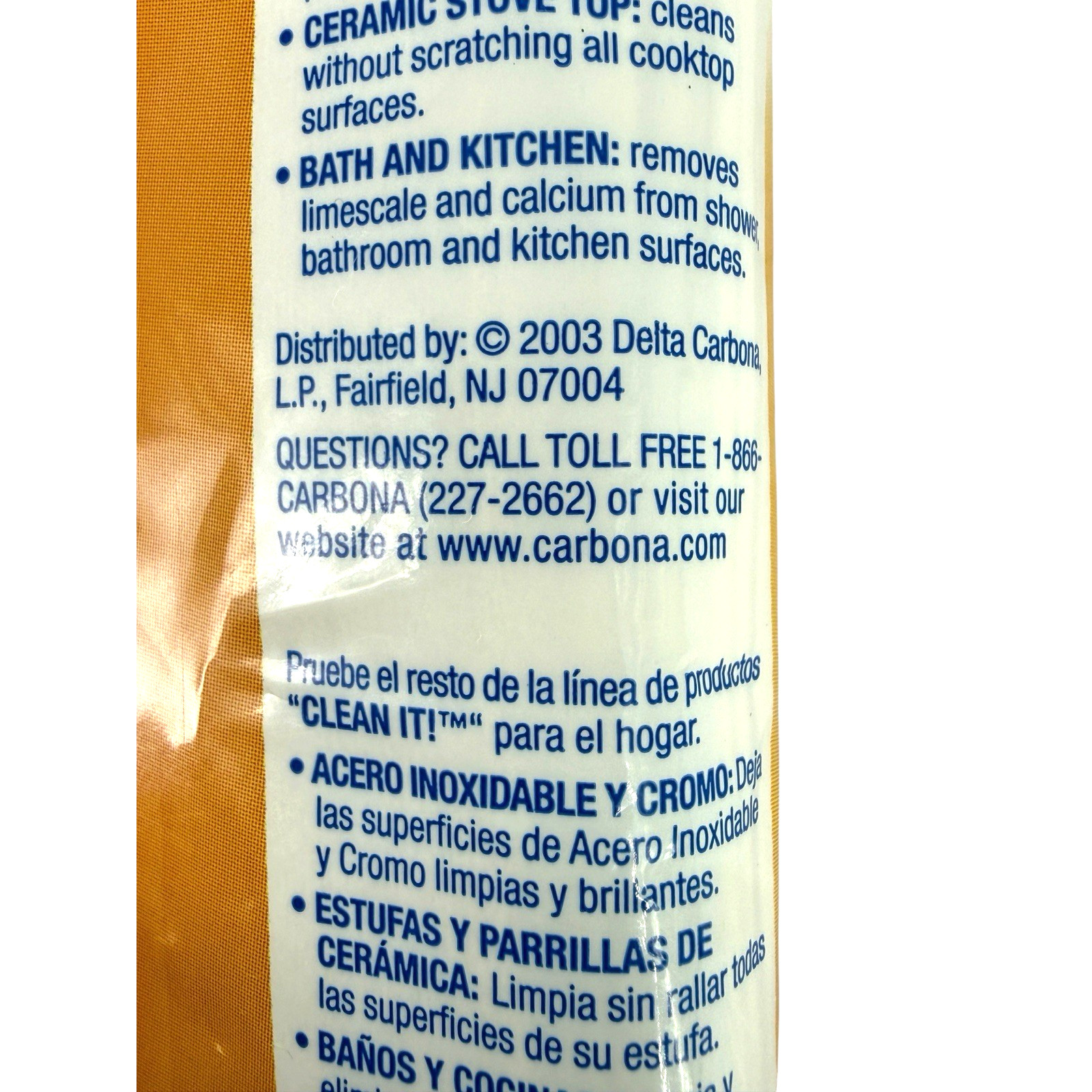 Carbona Clean It Precious Metal Wipes 20 XL Sheets Discontinued, Germany 2003