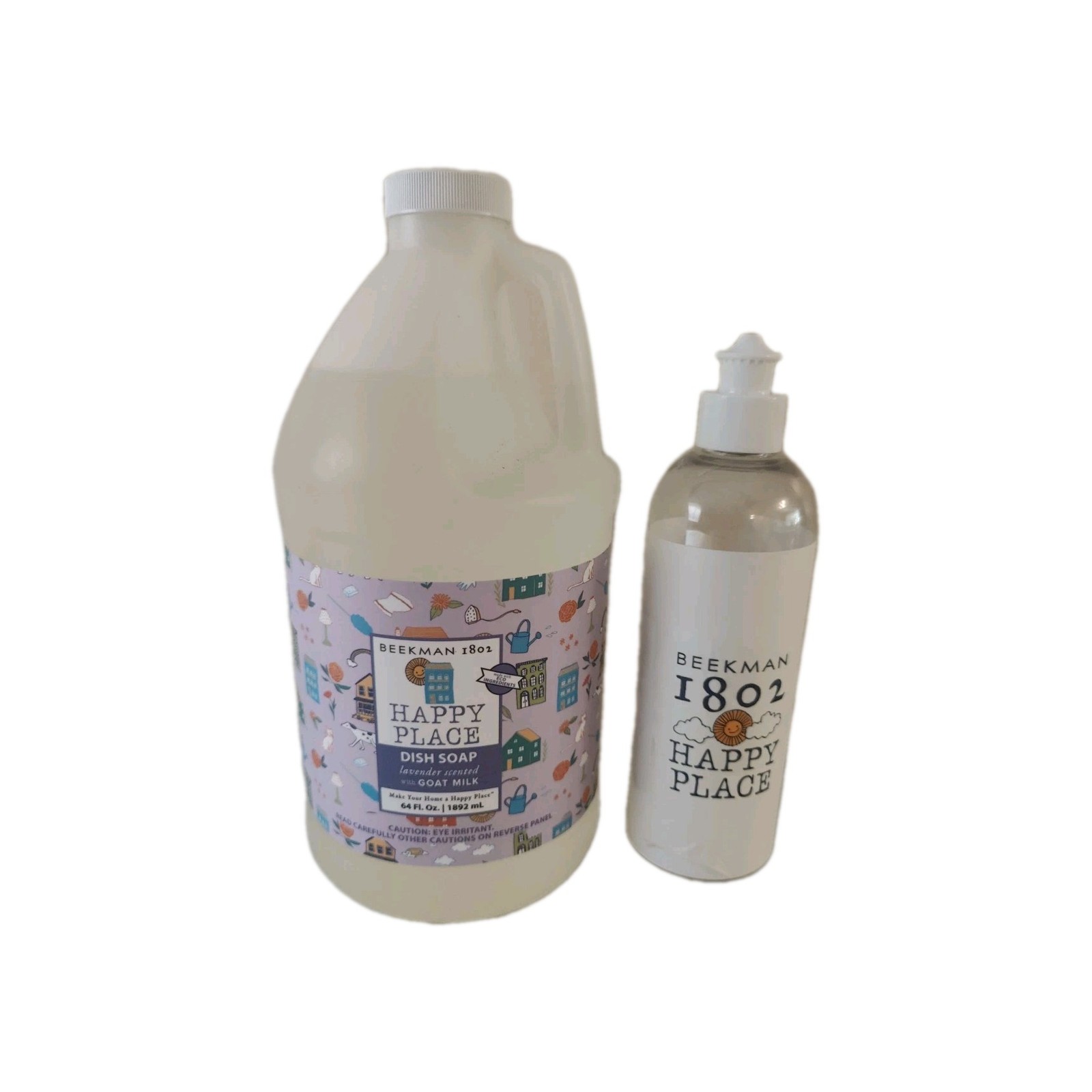 Beekman 1802 Happy Place 64 oz. Dish Soap with Dispenser Lavender Scented