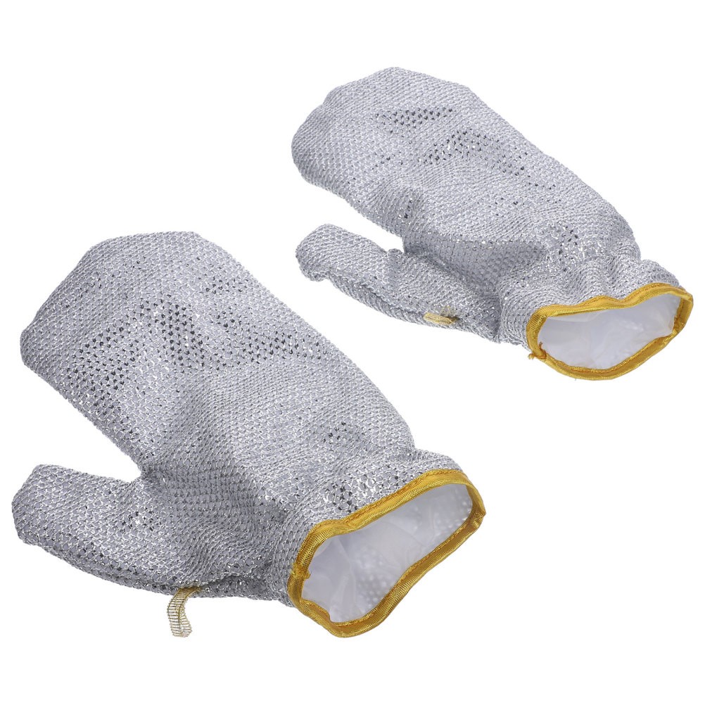 Bamboo Fiber Dishwashing Gloves Heat Resistant Kitchen Household Cleaning Gloves