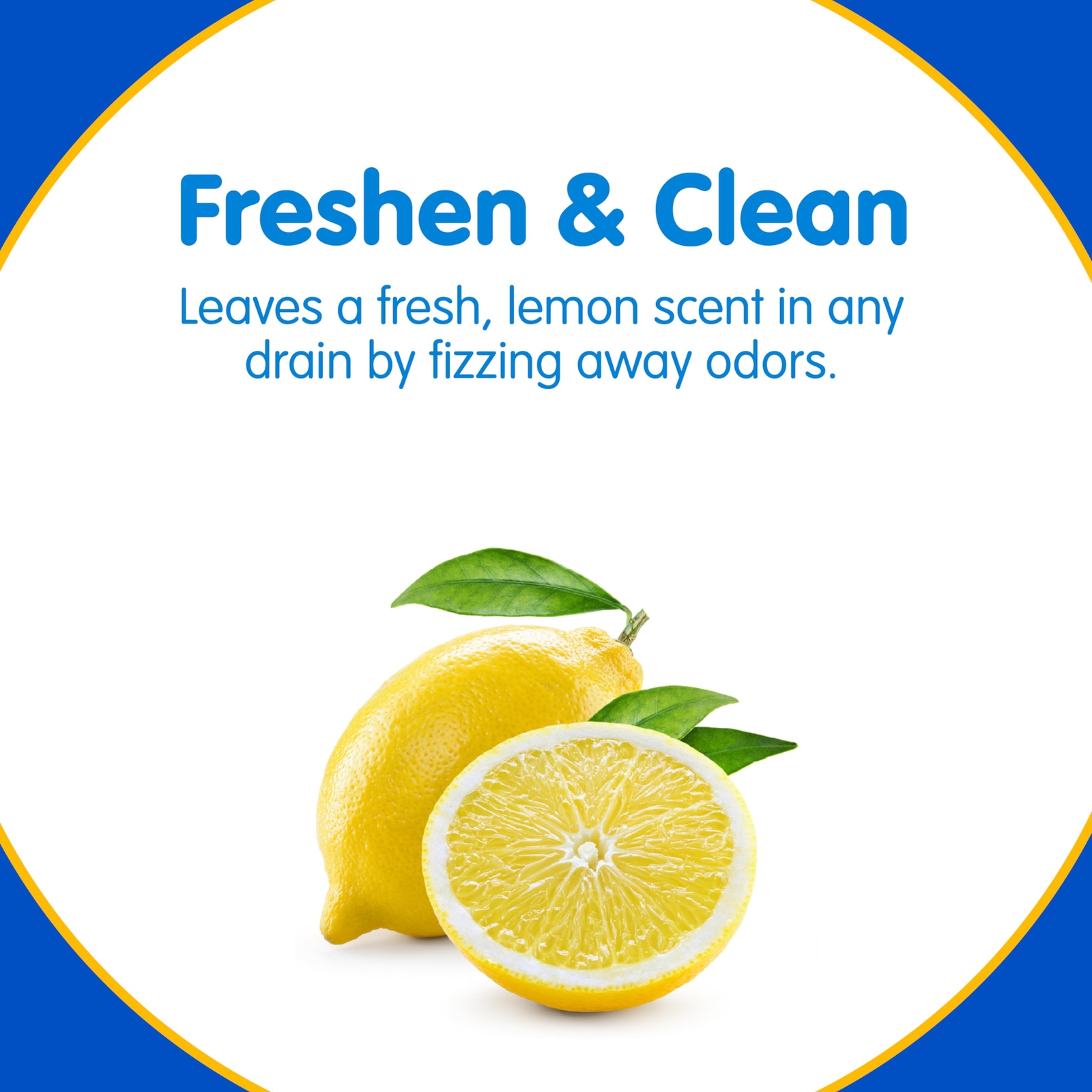 Plink Lemon Scent Drain Freshener Effervescing Tablets 6 Count Pack of 2
