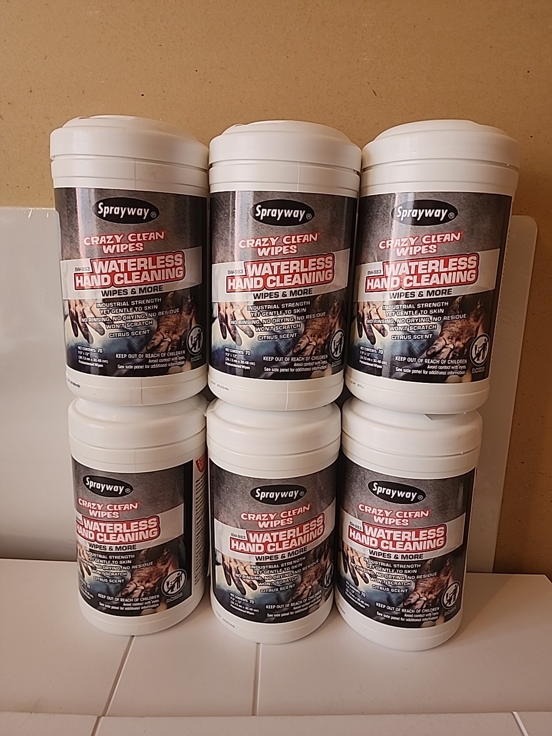 6 Sprayway Crazy Clean Wipes PLZ Corp (Sprayway, Camie, Claire) Sprayway SW983