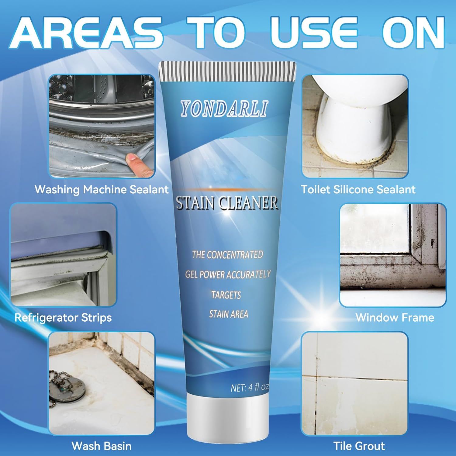 Household Washing Machine and Grout Cleaner for Kitchens and Bathrooms