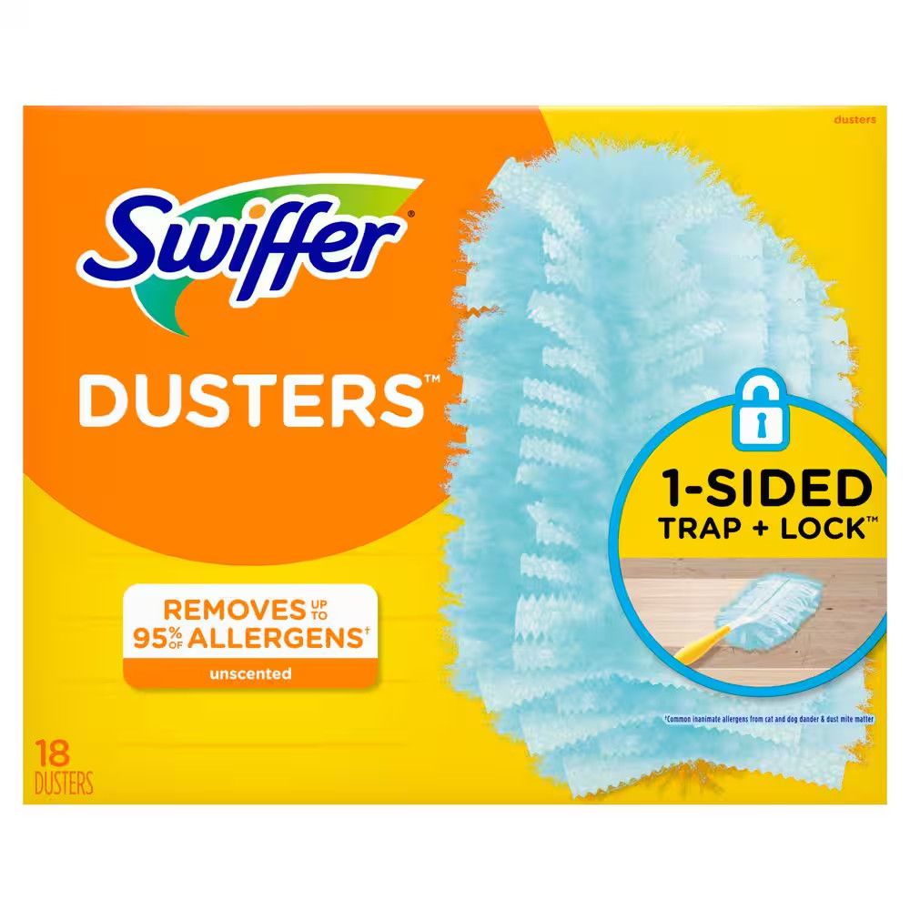 180 Unscented Dusting Refills, Multi-Surface and Synthetic (18-Count, 6 Pack)