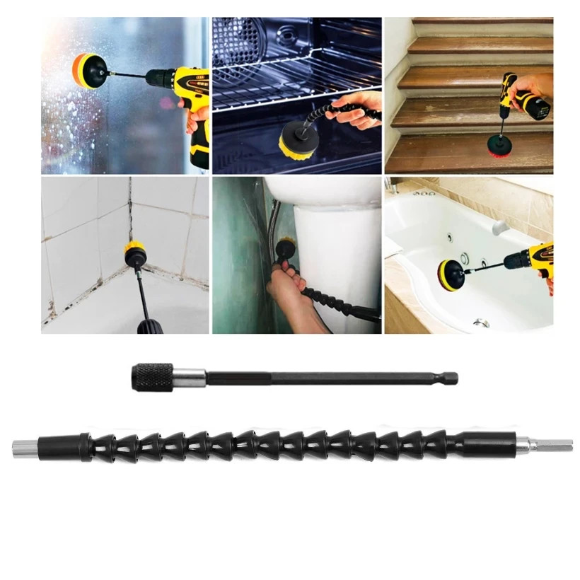 UNTIOR Electric Drill Brush Attachment Set Power Scrubber Brush Car Polisher