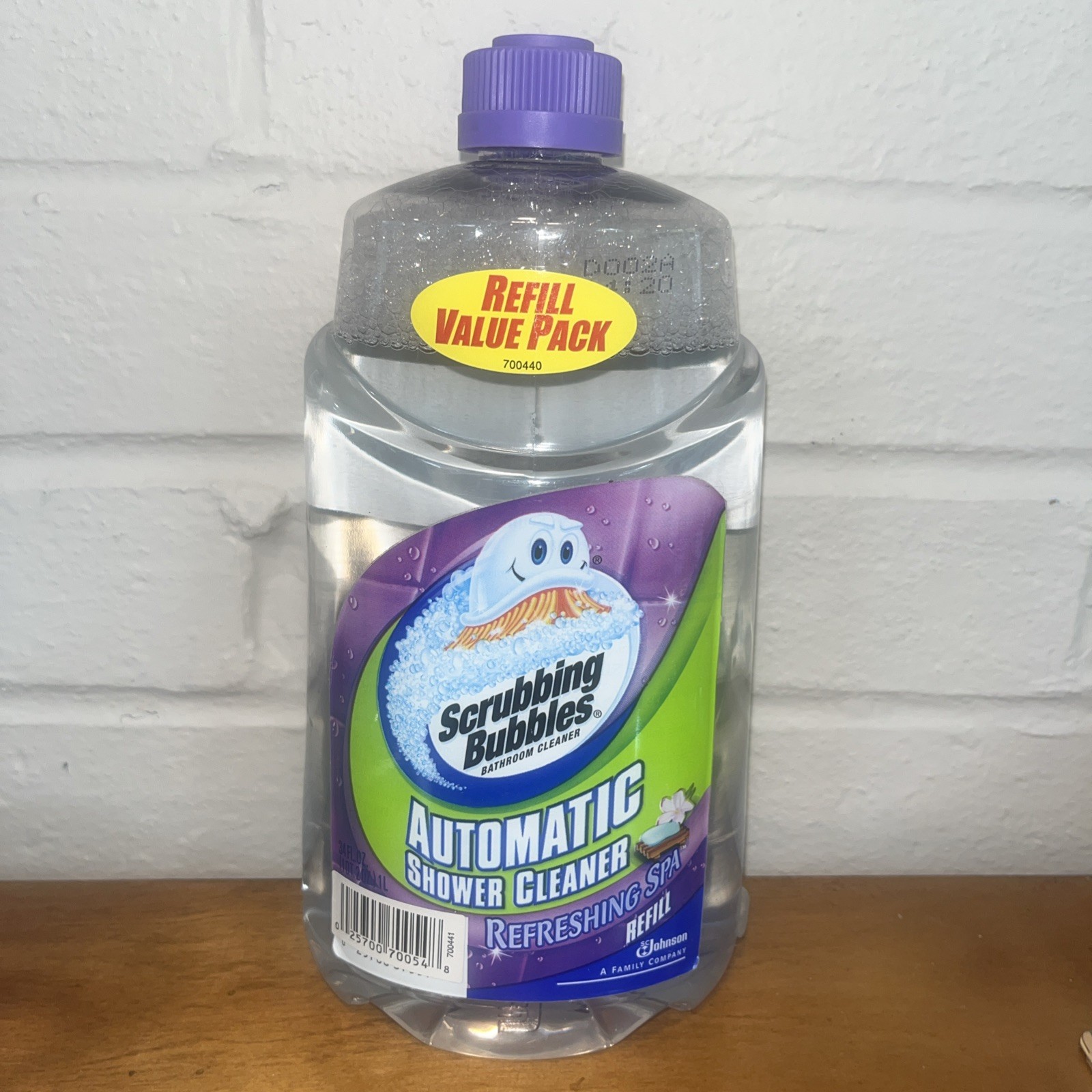 Scrubbing Bubbles Automatic Shower Cleaner Refill Refreshing Spa Scent 34 oz NEW