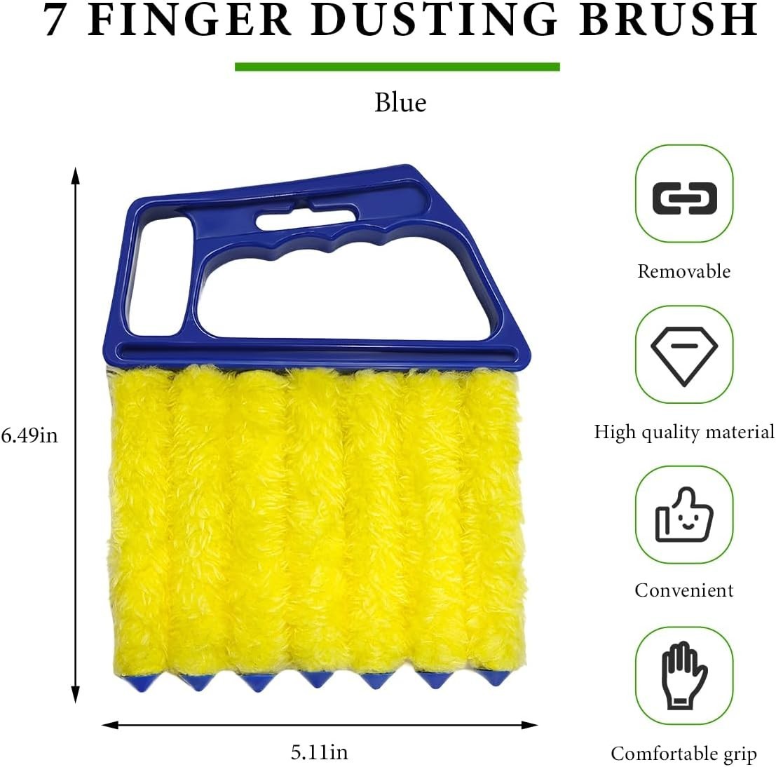 Window Cleaning Brush Tool with Ergonomic Handle for Easy Grip and Storage