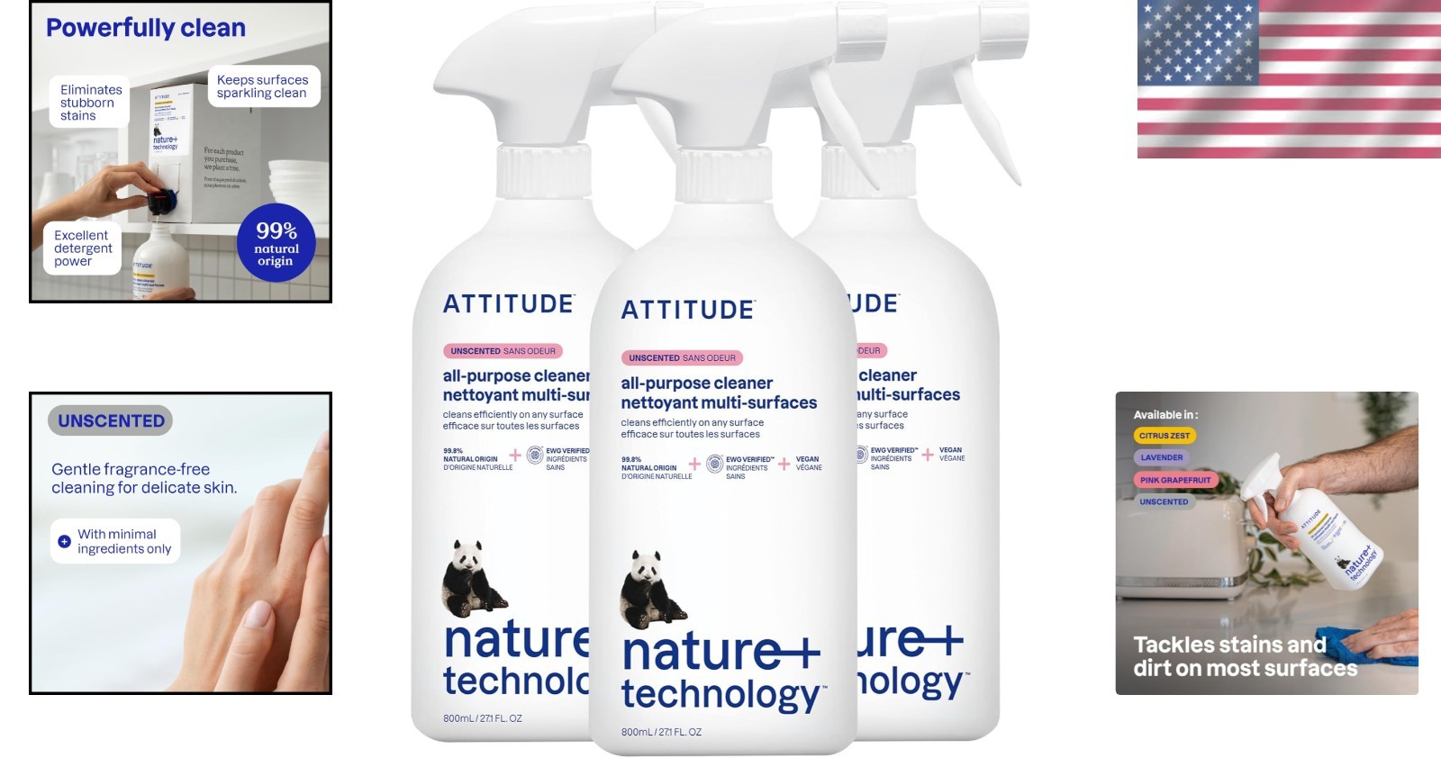 All Purpose Cleaner Spray, EWG Verified, , Ma