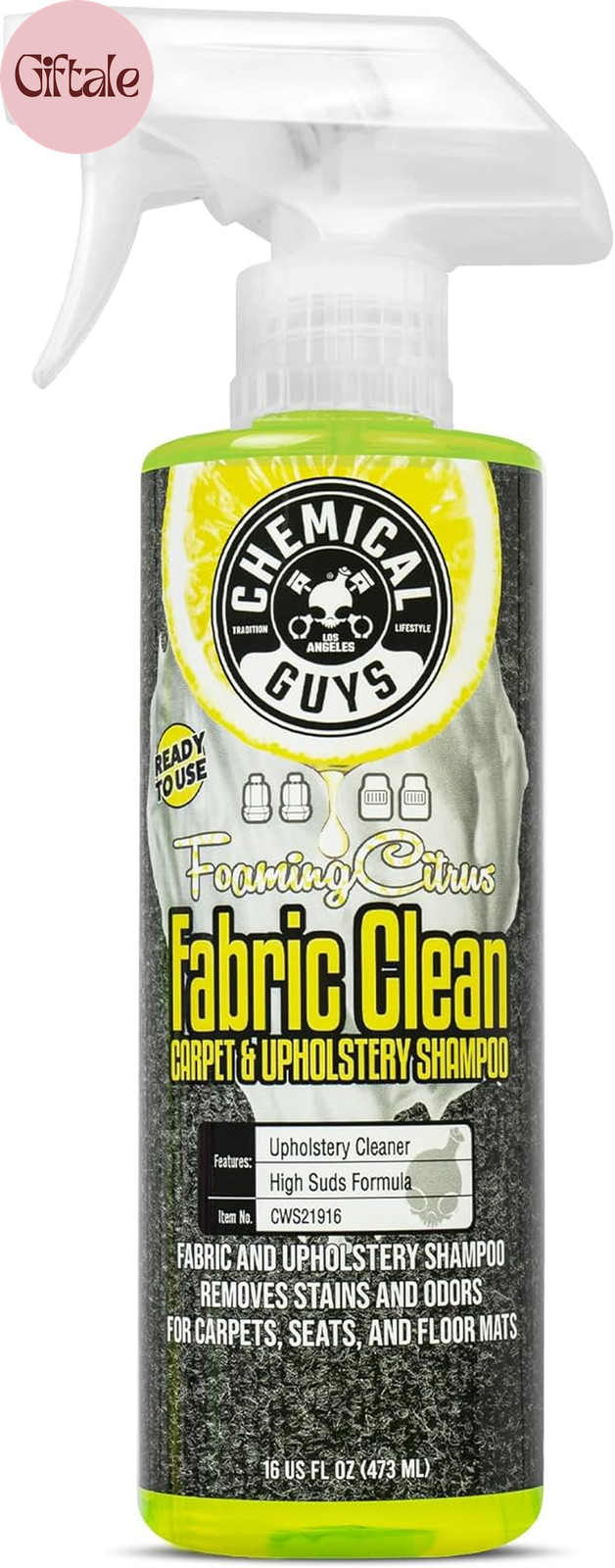 Foaming Citrus Fabric Clean Carpet & Upholstery Cleaner – Car Carpet Cleaner Spr