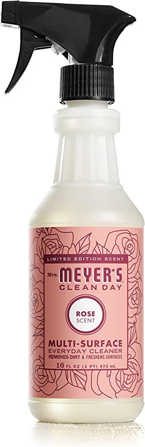 MRS. MEYER’S CLEAN DAY Multi-Surface Everyday Cleaner, Rose Scent, 16 Fl Oz