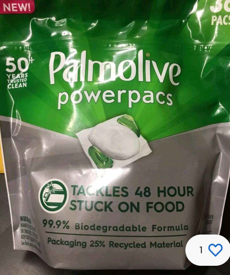 2-36 Pack Palmolive Dishwasher Powerpacs 72 Total Tackles 48 Hour Stuck On Food