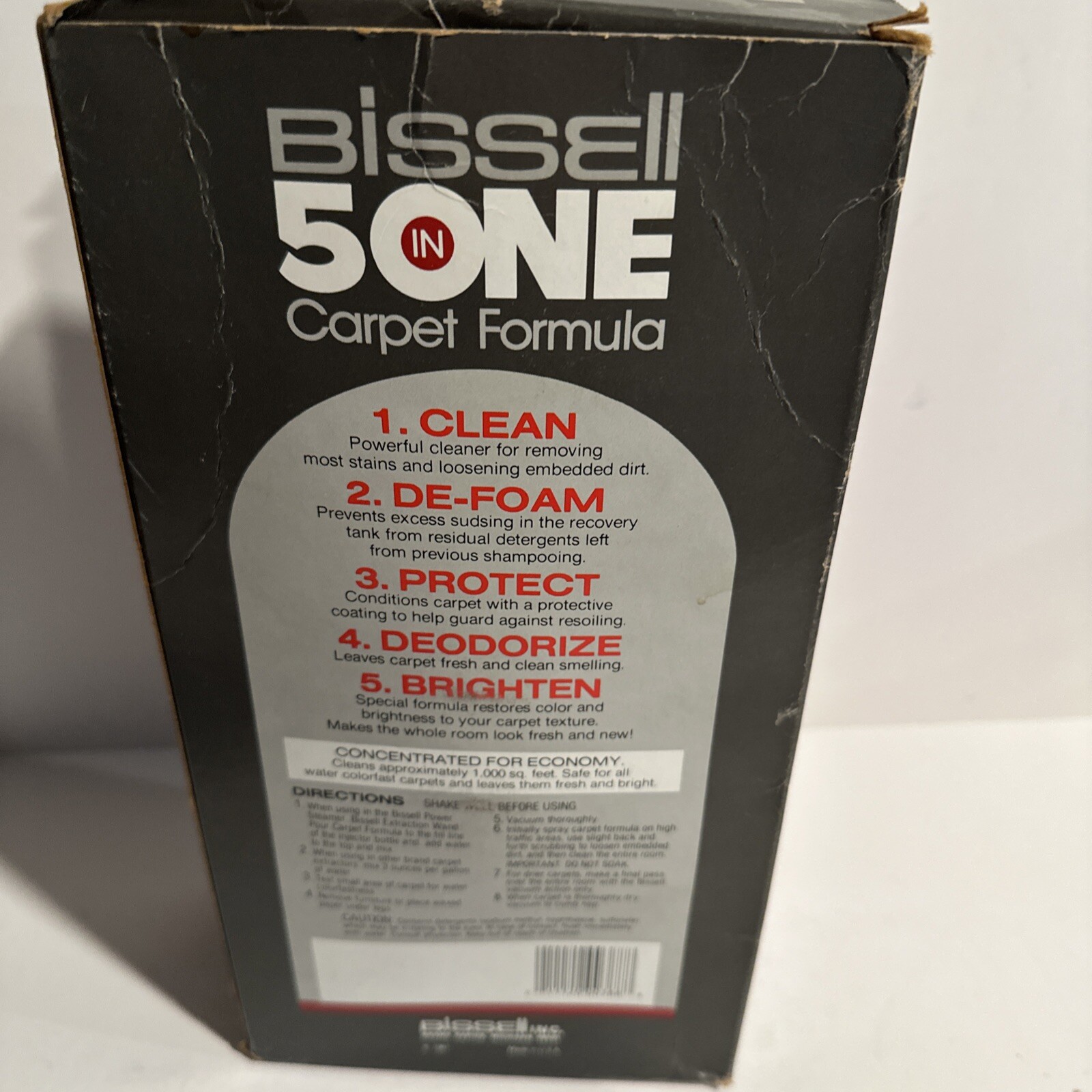 Vintage Bissell 5 In One Carpet Formula 1987 (5 LB Bottle) In Open Box 64 fl oz
